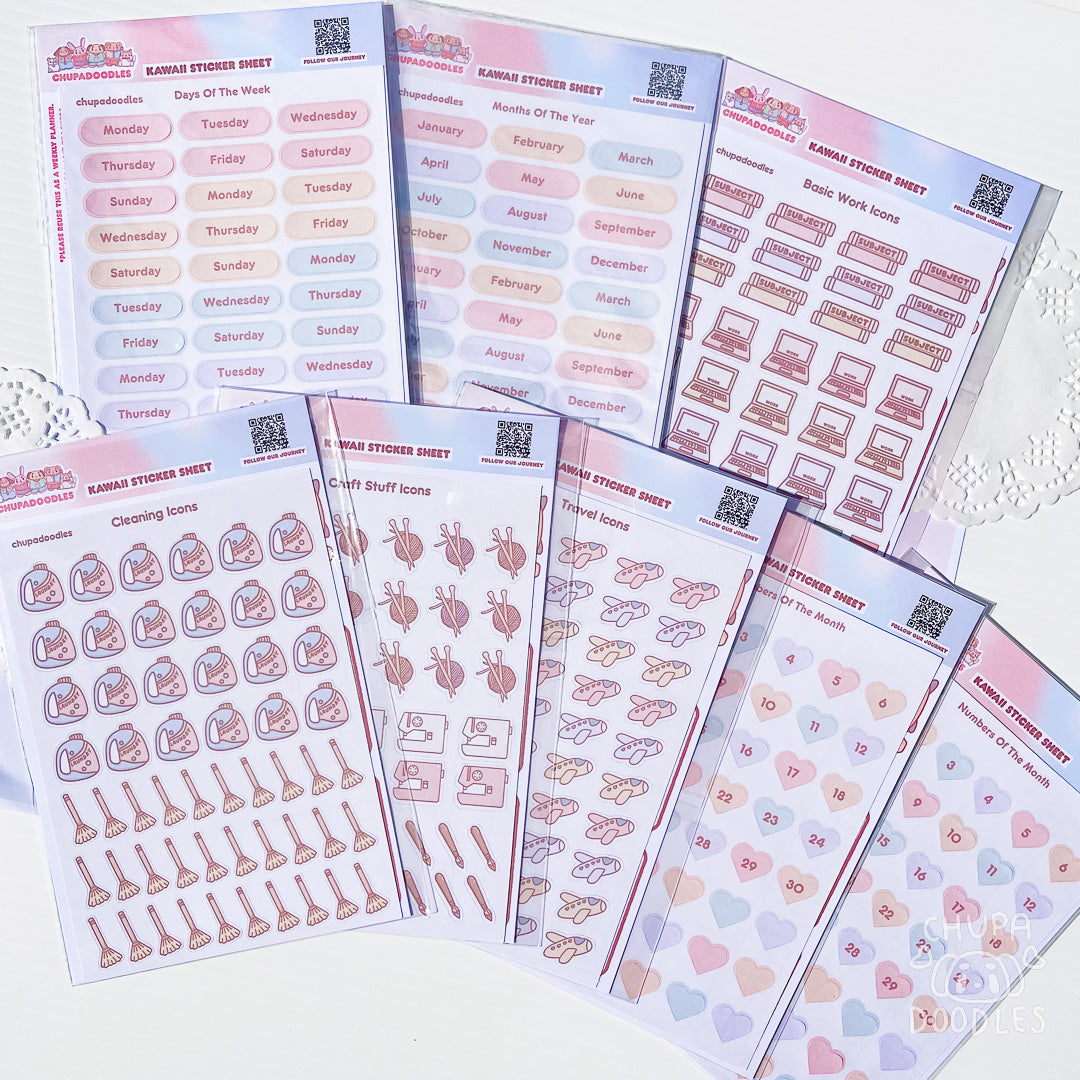 Ultimate Planner Bundle (Sticker Sheets & Notebook)