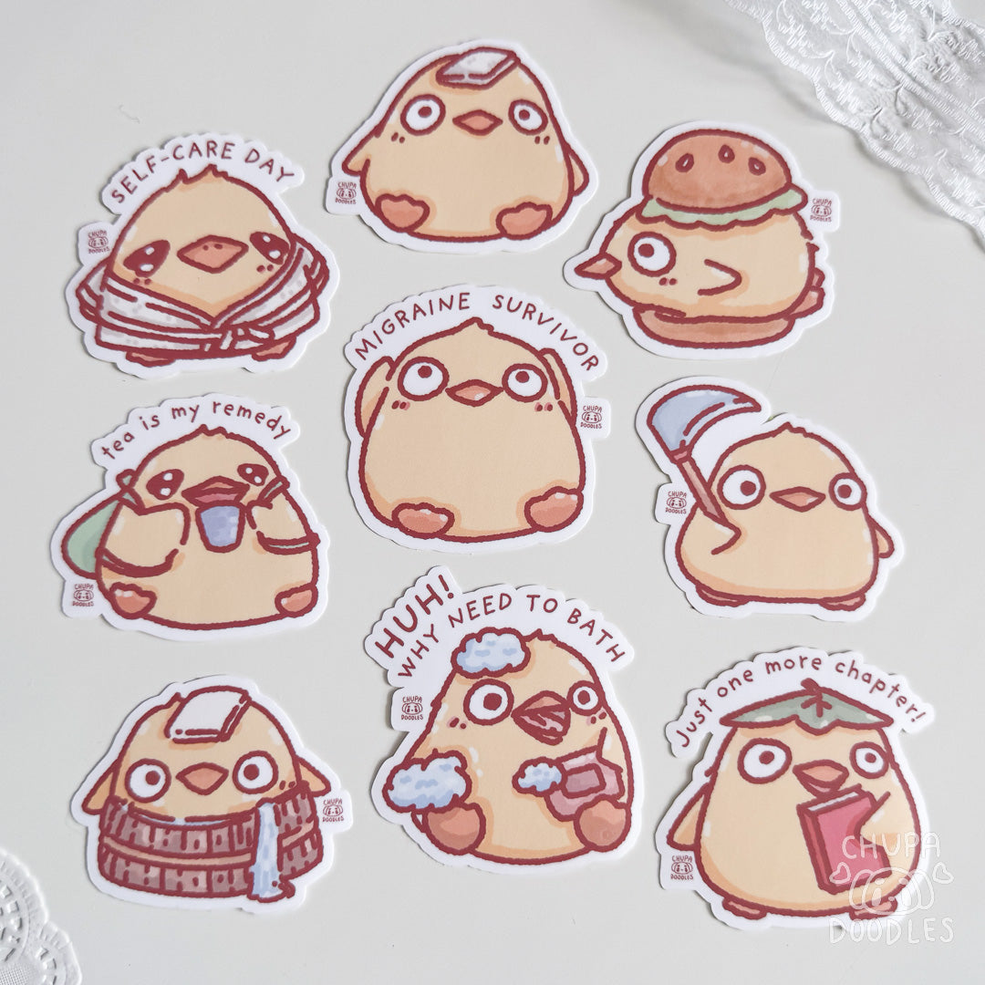 Cute Ducks Sticker Bundle (Matte Finish)