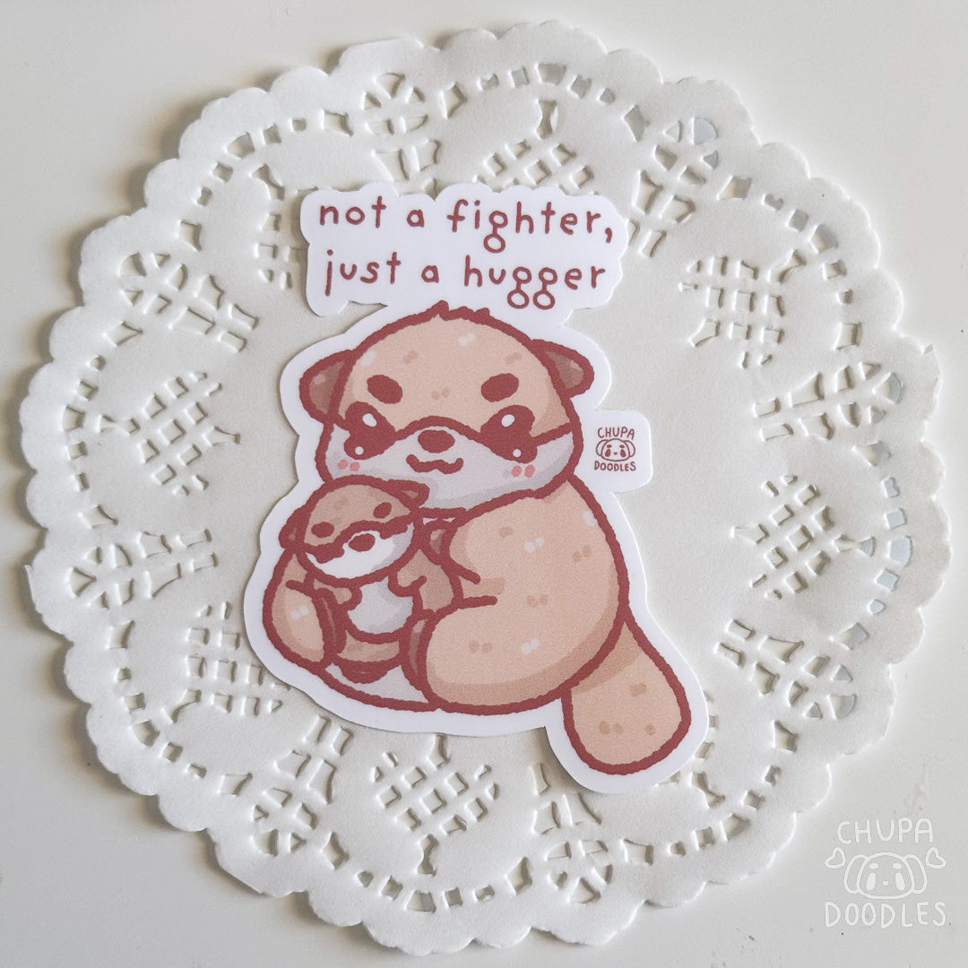 Hugger Otter Cute Sticker (Matte Finish)