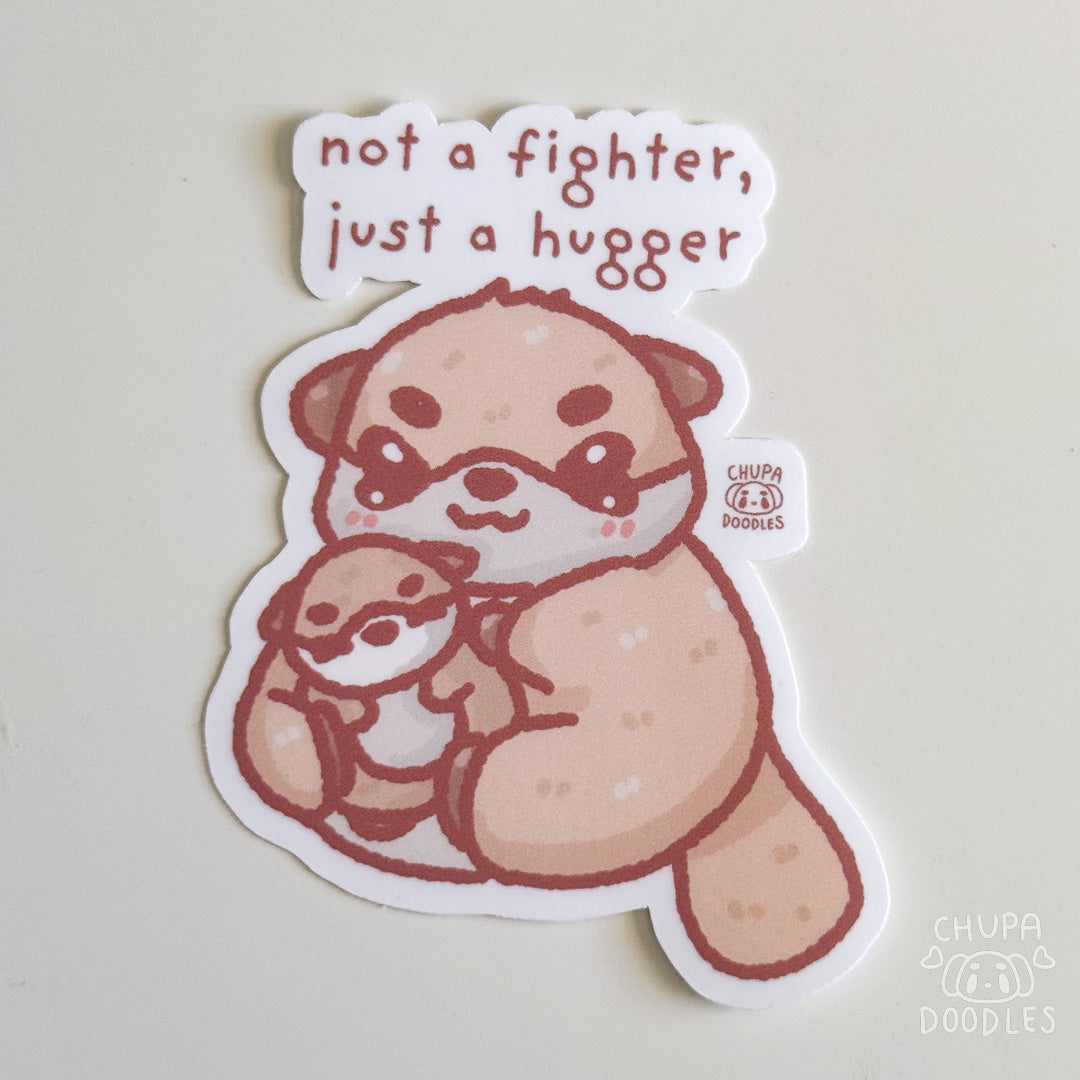 Hugger Otter Cute Sticker (Matte Finish)