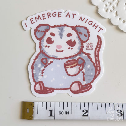 Possum Cute Sticker (Matte Finish)