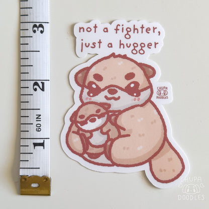 Hugger Otter Cute Sticker (Matte Finish)