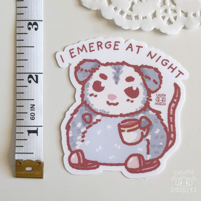 Possum Cute Sticker (Matte Finish)