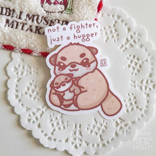 Hugger Otter Cute Sticker (Matte Finish)