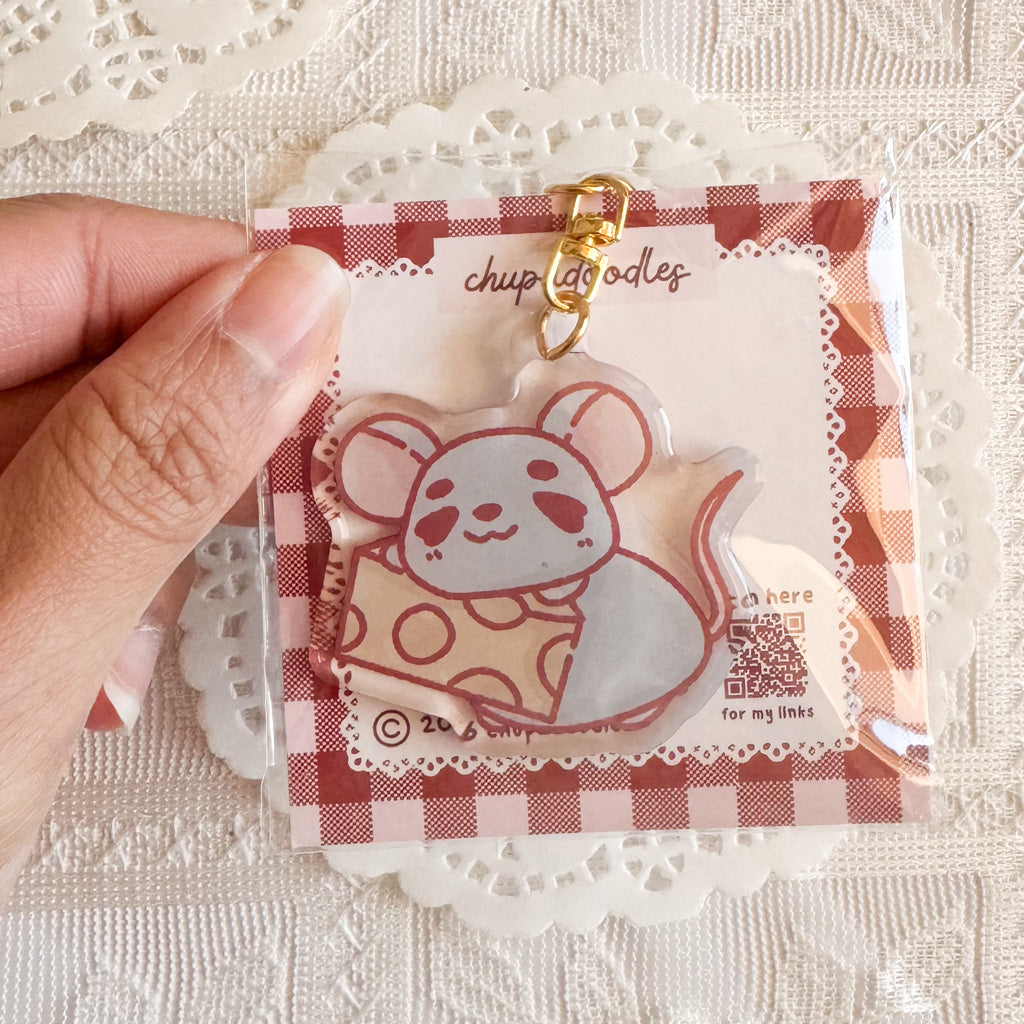 Mouse Epoxy Keychain | Cute Bag Charm