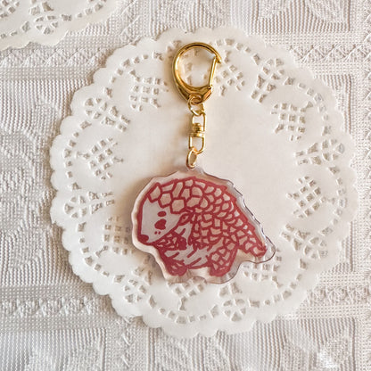 Pangolin Epoxy Keychain | Cute Bag Charm