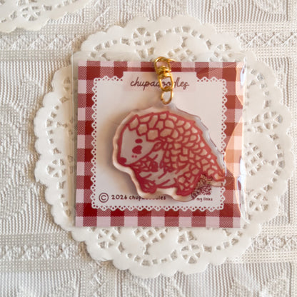 Pangolin Epoxy Keychain | Cute Bag Charm