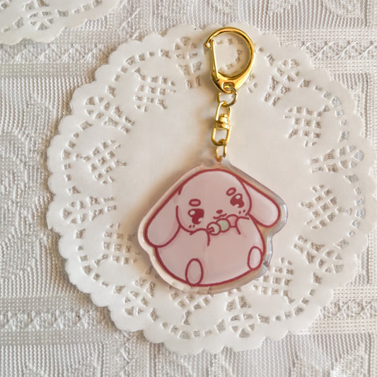 Rabbit Epoxy Keychain | Cute Bag Charm