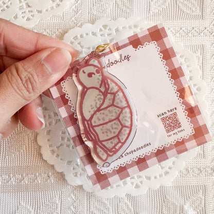 Turtle Epoxy Keychain | Cute Bag Charm