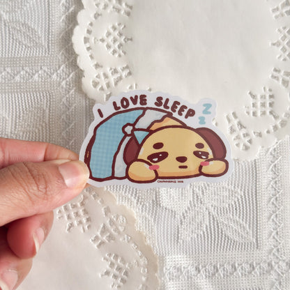 I Love Sleep Chupa Cute Sticker (Gloss Finish)
