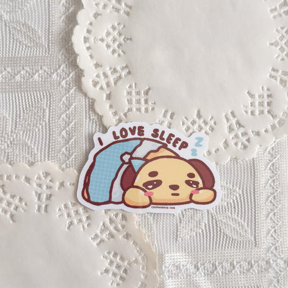 I Love Sleep Chupa Cute Sticker (Gloss Finish)