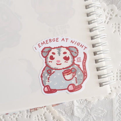 Possum Cute Sticker (Gloss Finish)