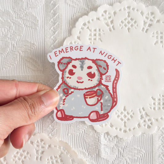 Possum Cute Sticker (Gloss Finish)