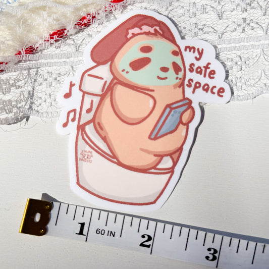 My Safe Space IBS Cute Sticker (Matte Finish)-chupadoodles