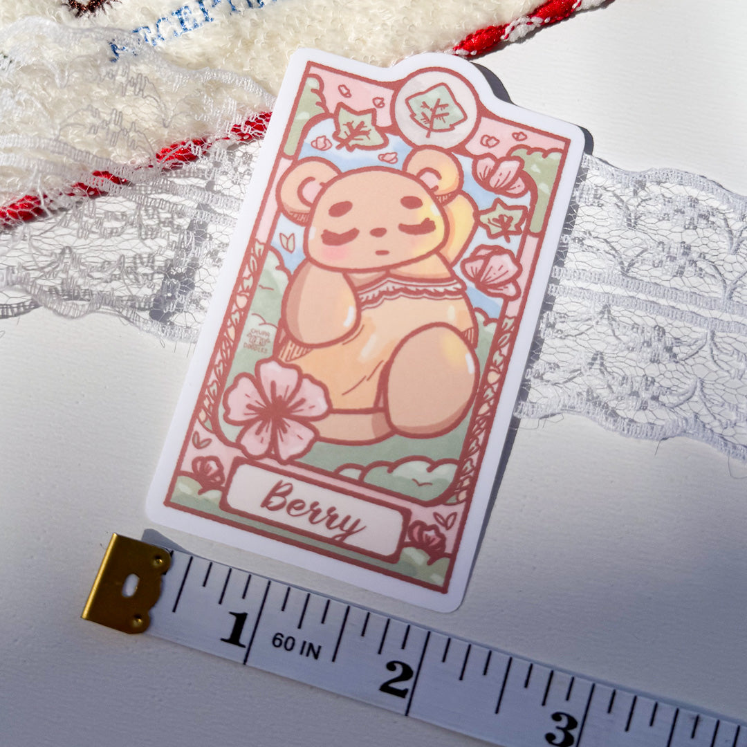 Art Nouveau Berry Forest Cute Sticker (Matte Finish)-chupadoodles