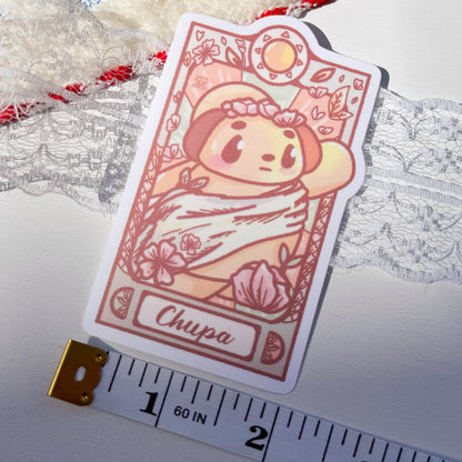 Art Nouveau Chupa Sun Cute Sticker-chupadoodles