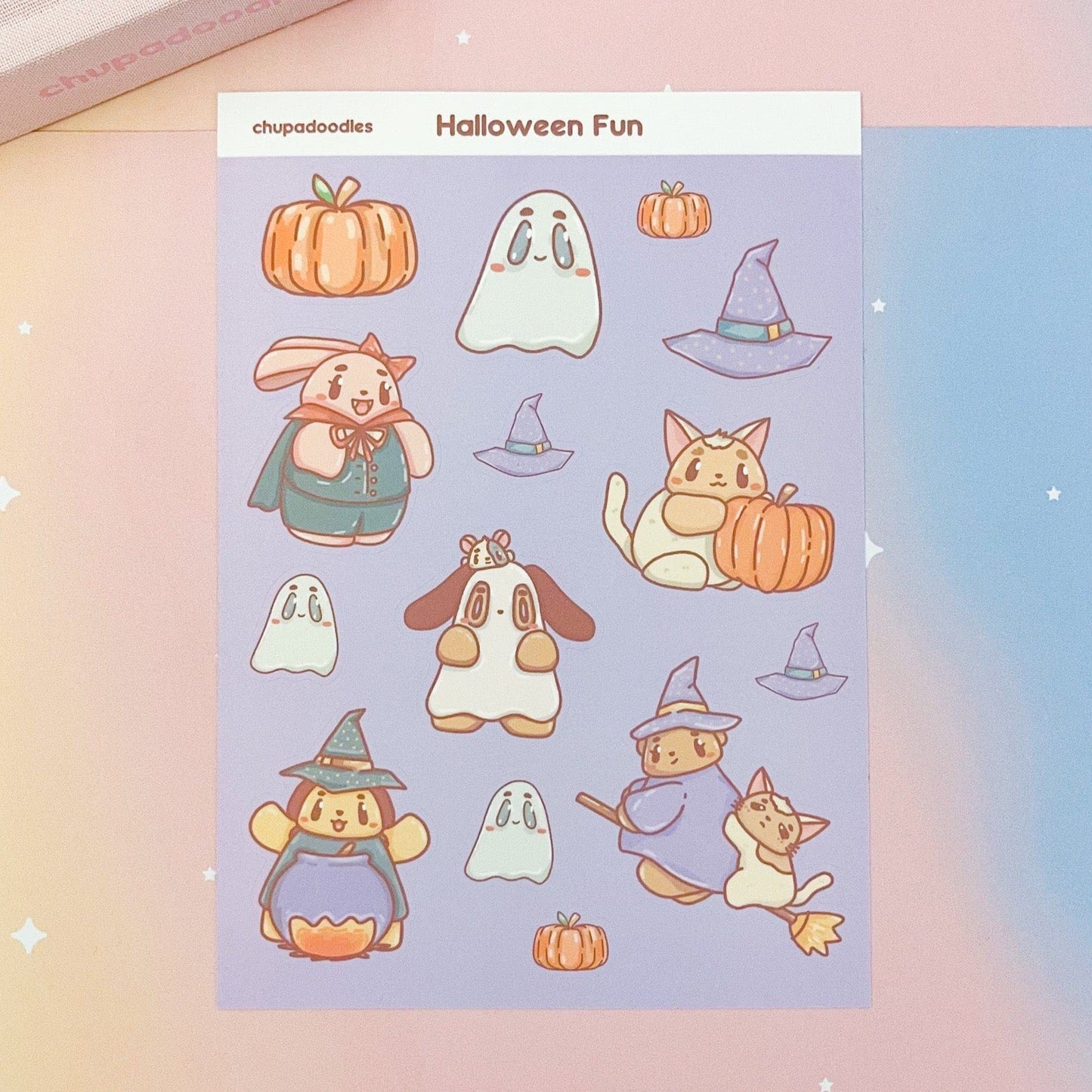 Halloween Fun Cute Sticker Sheet-chupadoodles