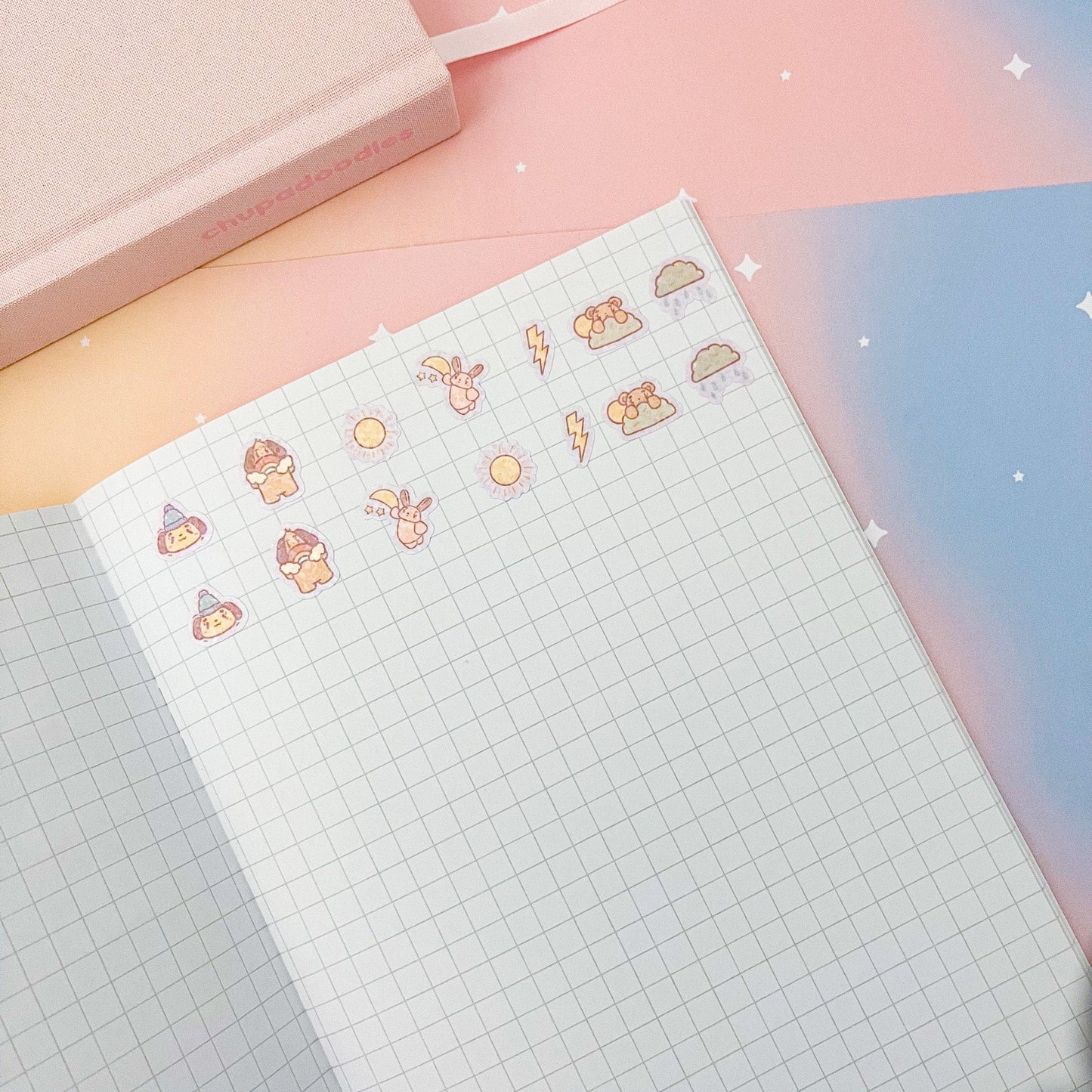 Weather Icons Holo Sticker Sheet