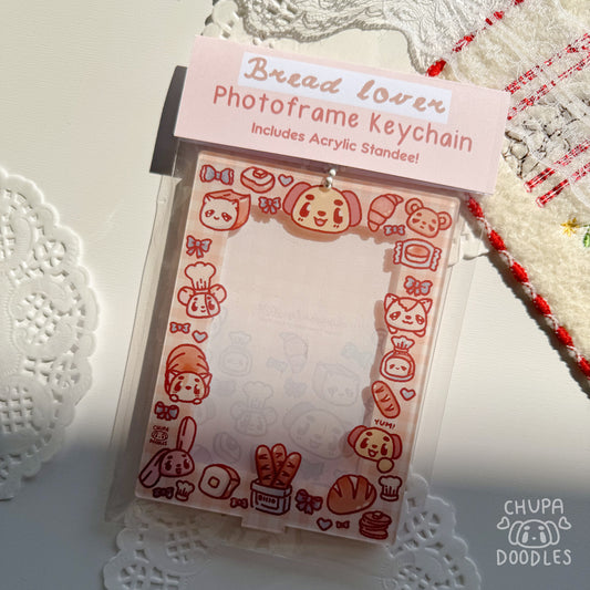 Bread Lover Photoframe Keychain