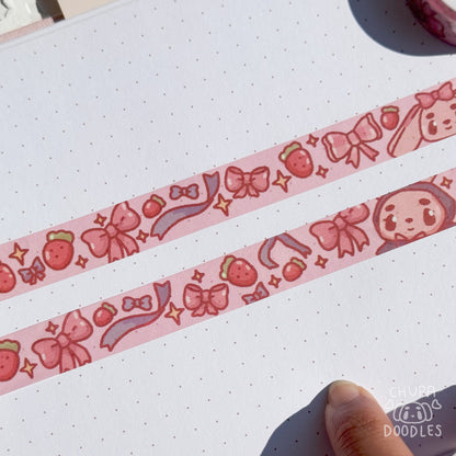 Strawberries & Ribbons Washi Tape