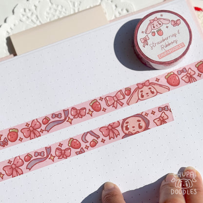 Strawberries & Ribbons Washi Tape