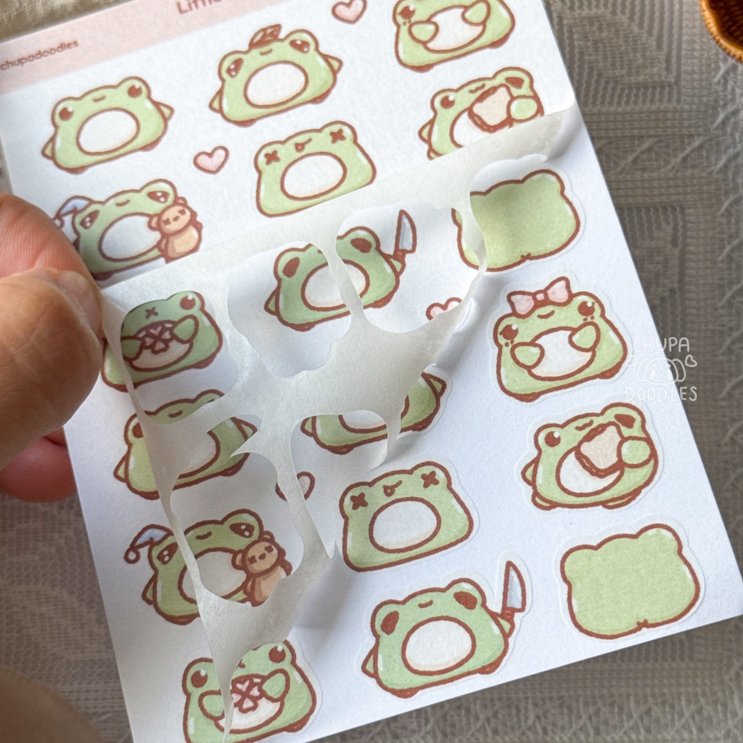 Frogs Cute Sticker Sheet