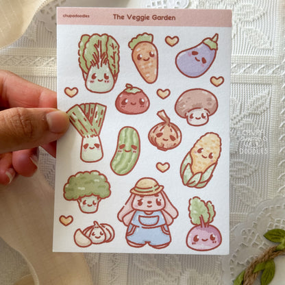 Vegetables Cute Sticker Sheet