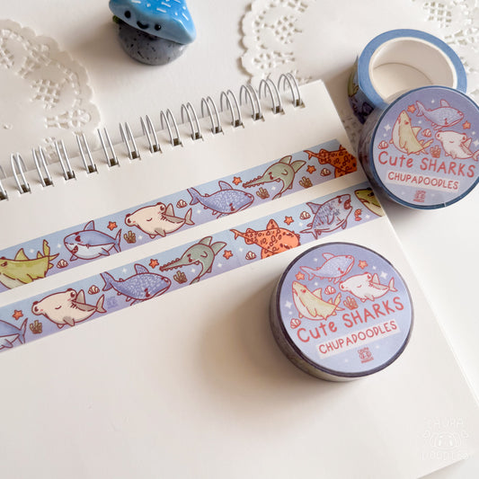 Cute Sharks Washi Tape