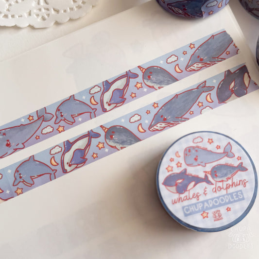 Dolphins & Whales Washi Tape