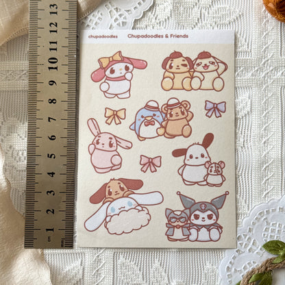 Sanrio & Friends Cute Sticker Sheet