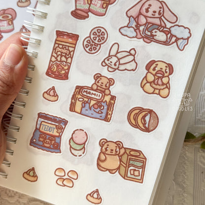 Childhood Snacks Cute Sticker Sheet