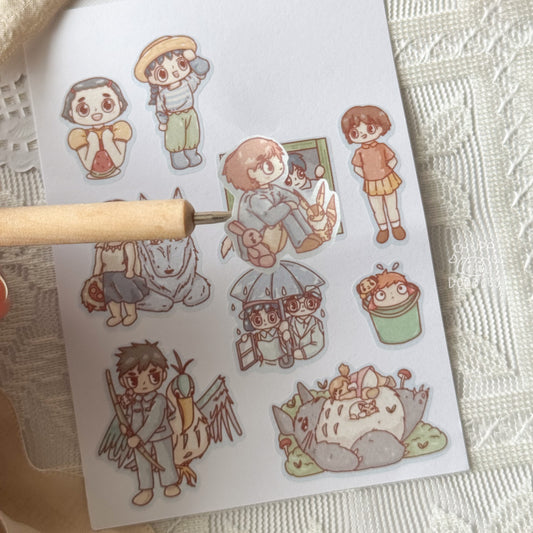 Studio Ghibli Moments 2 Star Holo Cute Sticker Sheet