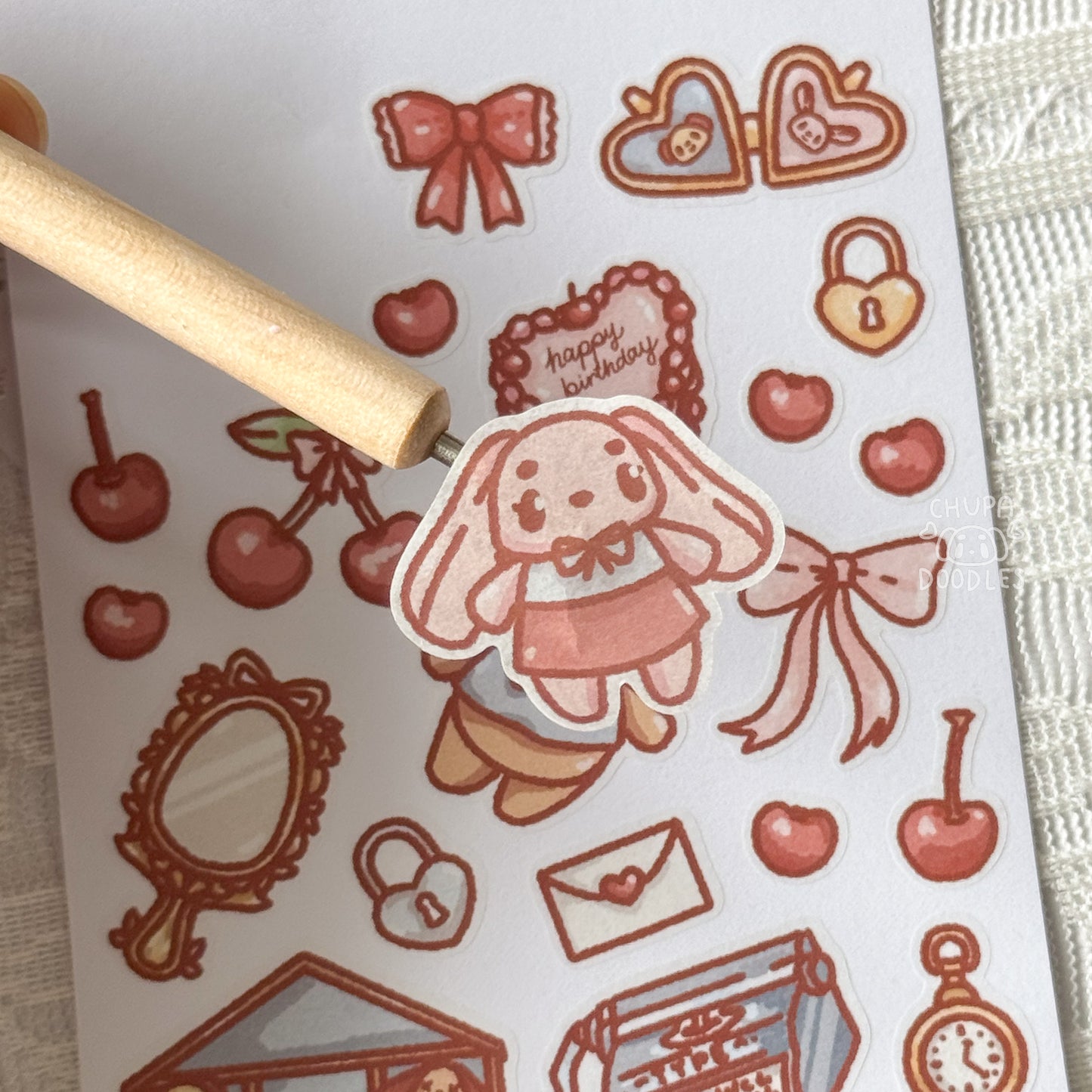 Little Trinkets & Treasures Cute Sticker Sheet