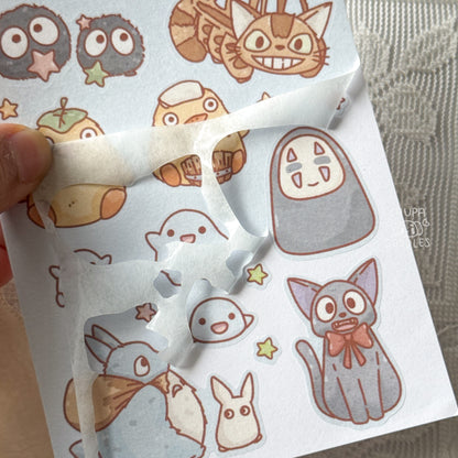 Magical Creatures Star Cute Sticker Sheet