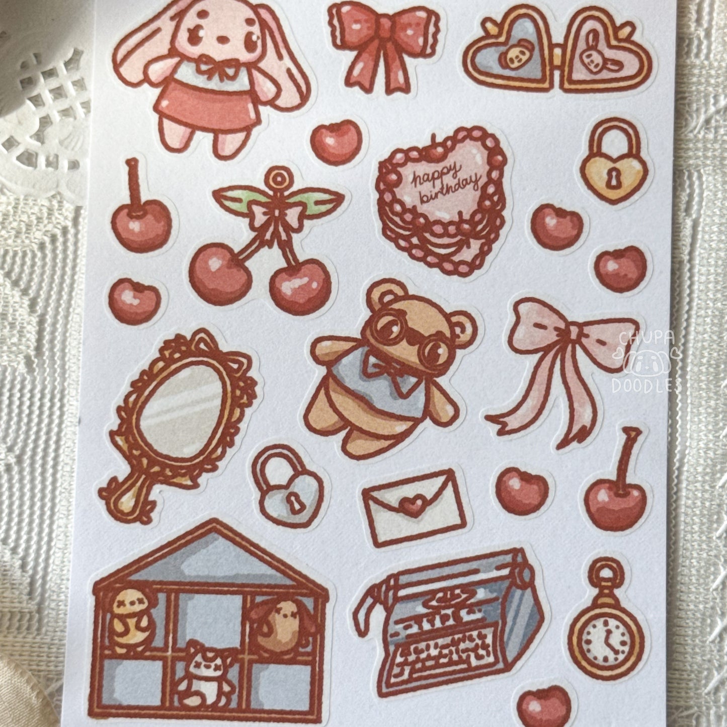 Little Trinkets & Treasures Cute Sticker Sheet