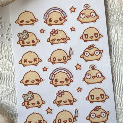 Ducks Or Chicks Cute Sticker Sheet