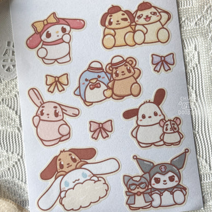 Sanrio & Friends Cute Sticker Sheet