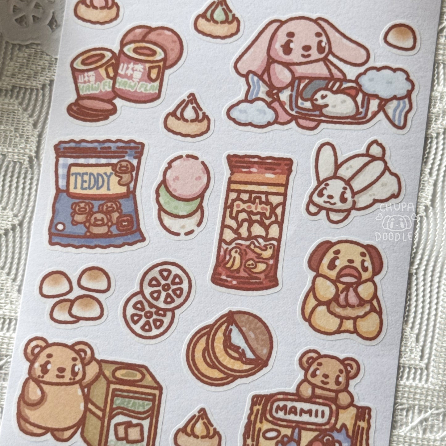 Childhood Snacks Cute Sticker Sheet