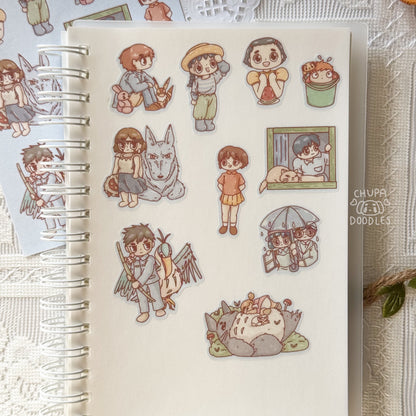 Studio Ghibli Moments 2 Star Holo Cute Sticker Sheet