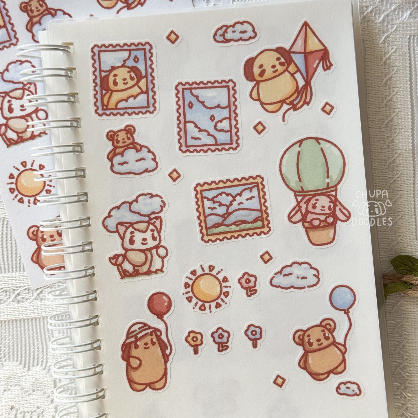 In The Skies Cute Sticker Sheet
