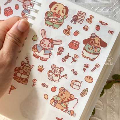 Chupa Town Cute Sticker Sheet