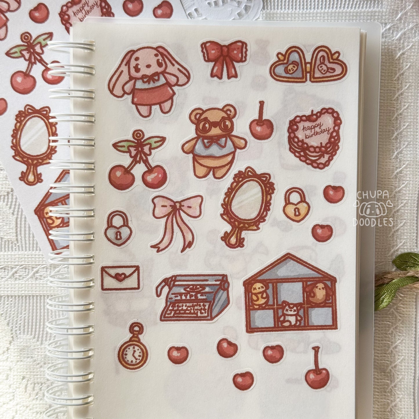 Little Trinkets & Treasures Cute Sticker Sheet