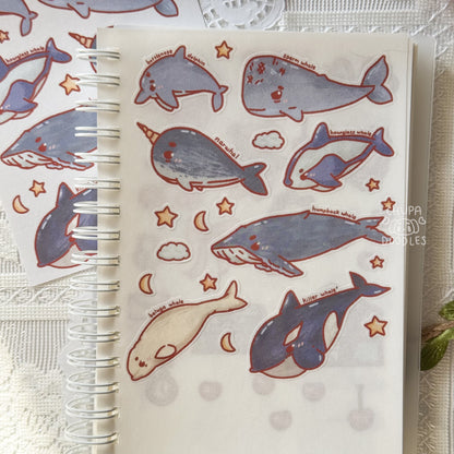 Big Fishes Cute Sticker Sheet