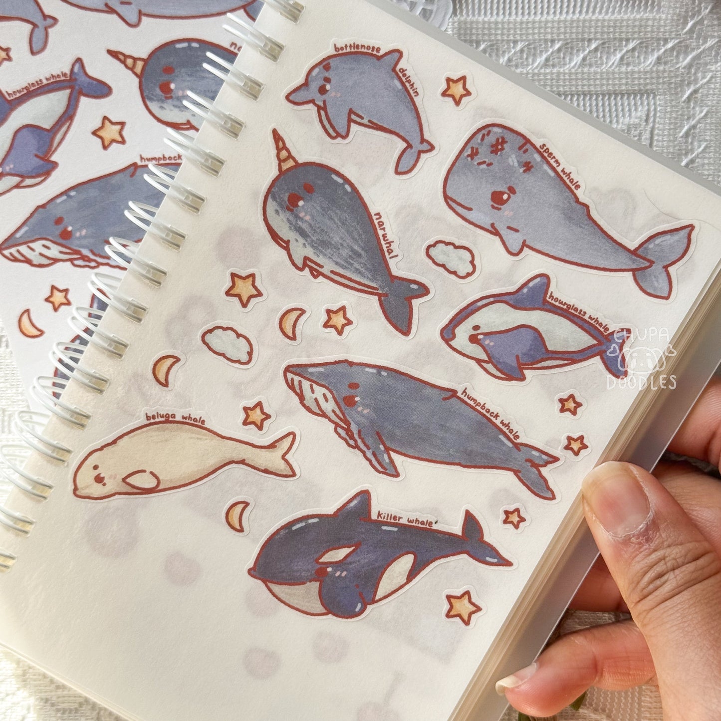 Big Fishes Cute Sticker Sheet