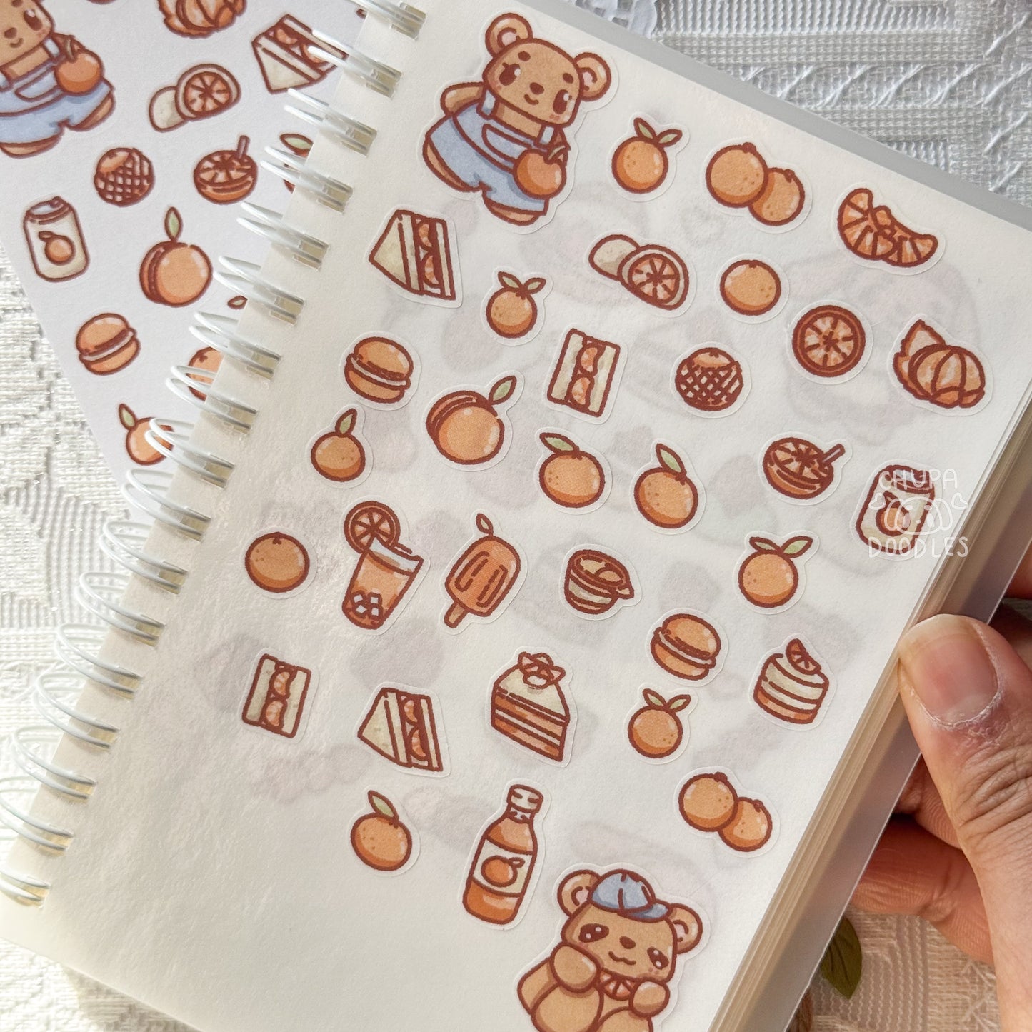 Berry & Oranges Fruity Cute Sticker Sheet