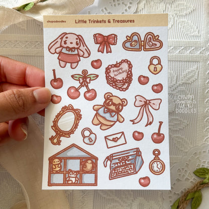 Little Trinkets & Treasures Cute Sticker Sheet