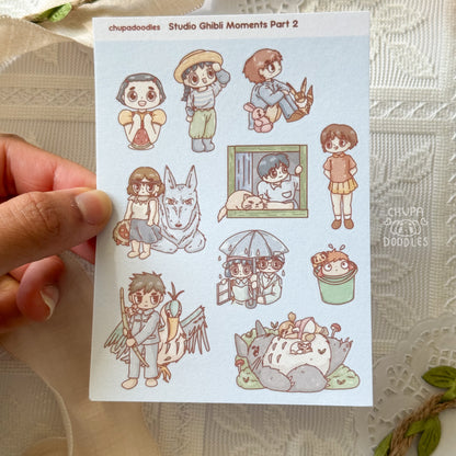 Studio Ghibli Moments 2 Star Holo Cute Sticker Sheet