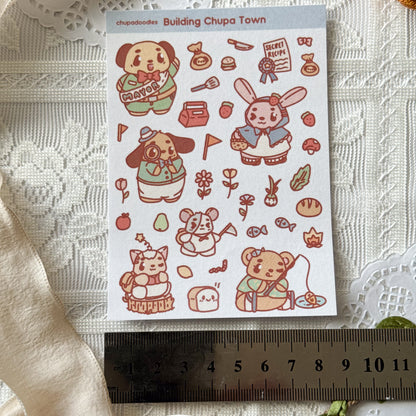 Chupa Town Cute Sticker Sheet