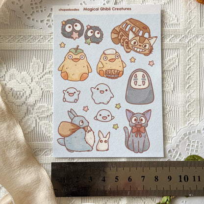 Magical Creatures Star Cute Sticker Sheet