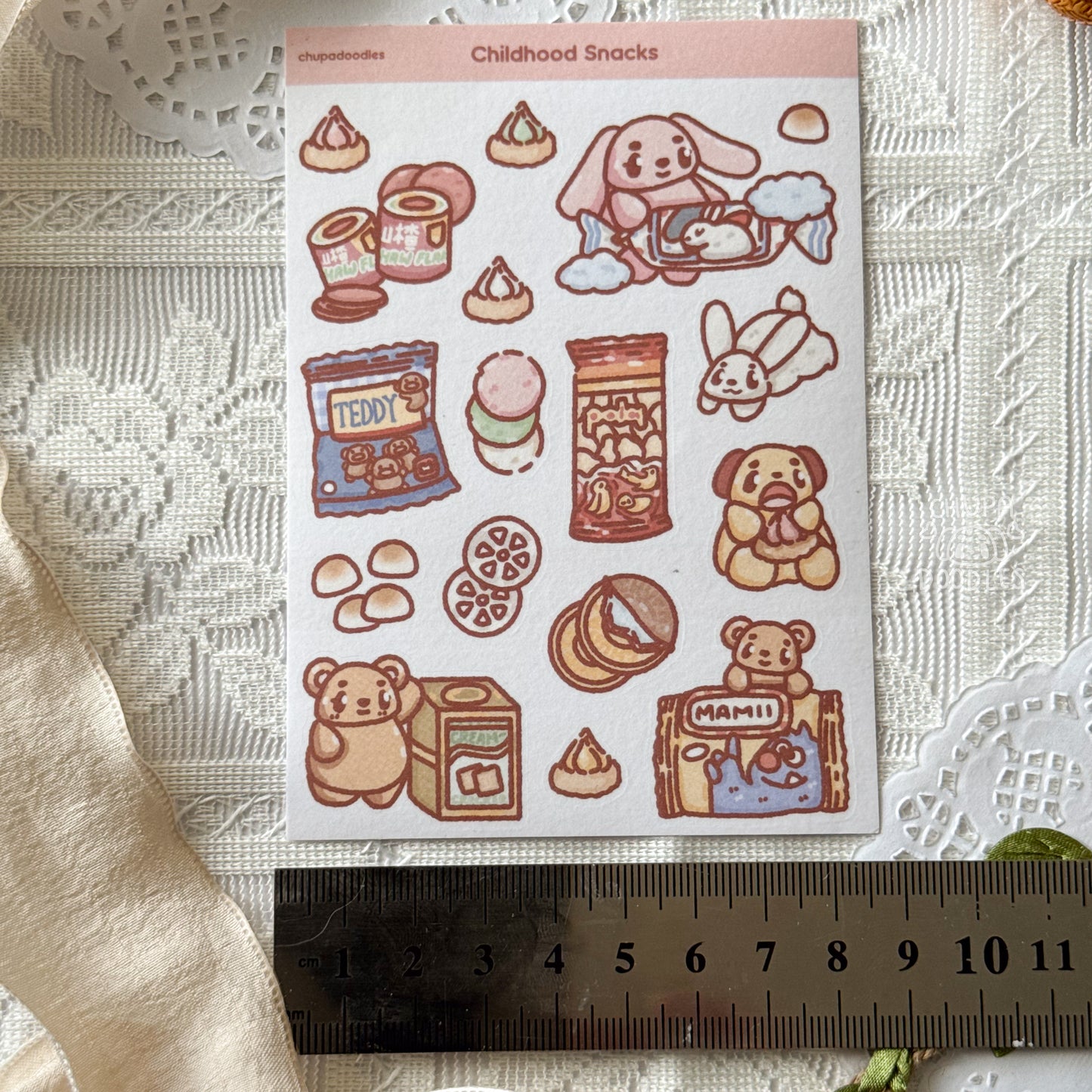 Childhood Snacks Cute Sticker Sheet